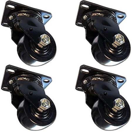 Casterhq 3" Swivel Caster-4,000 lbs Capacity, Low Profile Extreme Dut, PK4 X05CS3113MA63B-03